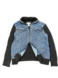 KiKit Studio Black Knit Sweater with Denim Front (L)
