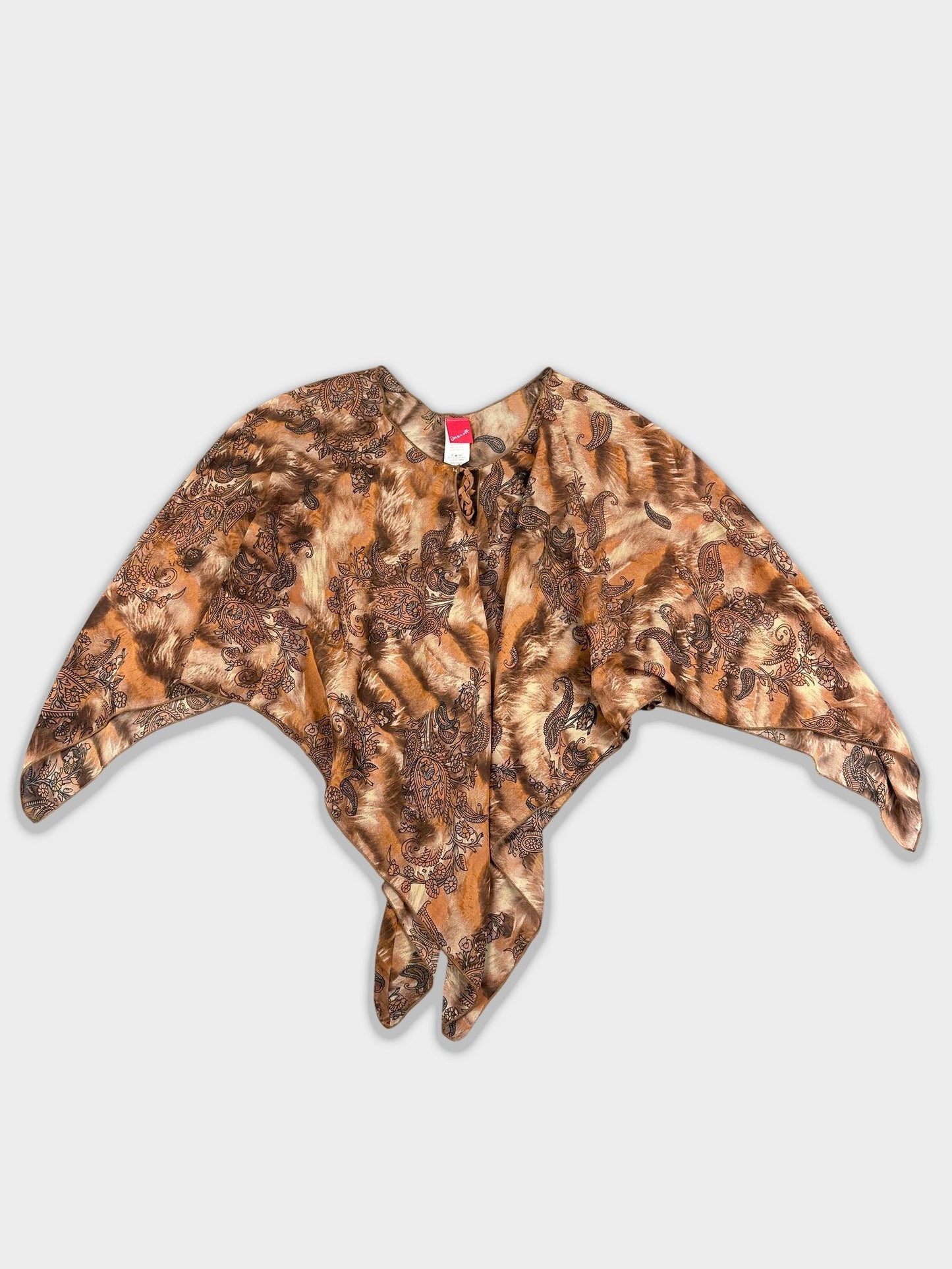Chiffon Wrap Top mit Paisley-Print (S)