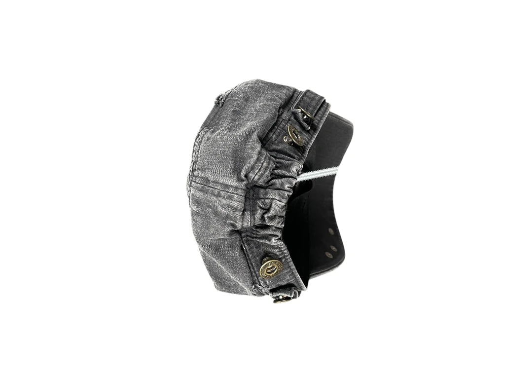 Grey Star Embellished Military Cap (ONESIZE)