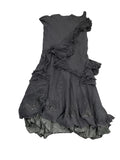 Midnight Satin Slip Dress (M)