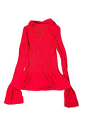 Sunny Leigh red dress top (L)