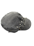 Grey Star Embellished Military Cap (ONESIZE)