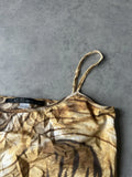 Tiger print crop top