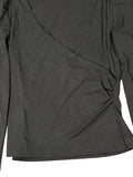 La Belle Open Chest Black Top (M)