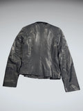Cosan Blue Genuine Leather Jacket Women (M)