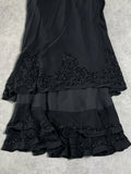 black dress with paillettes ((N/A) probably M)