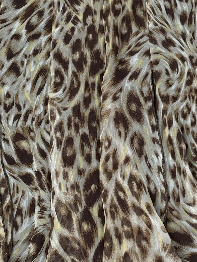Wild Sands Leopard Midi Skirt (M)