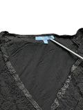 Black Lace Bow Detail Top (S)