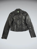 Wild Fable Black Faux Leather Jacket Women (XS)
