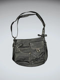 Black Multi Pocket Shoulder Bag (ONESIZE)