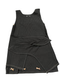 Bill Tormade Black Pinstripe Bow Detail Dress (M)