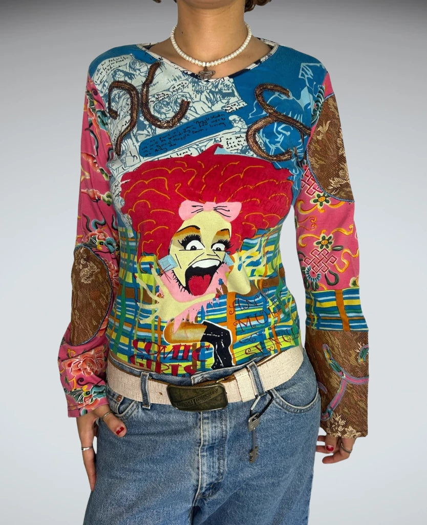 Y2K long sleeves top