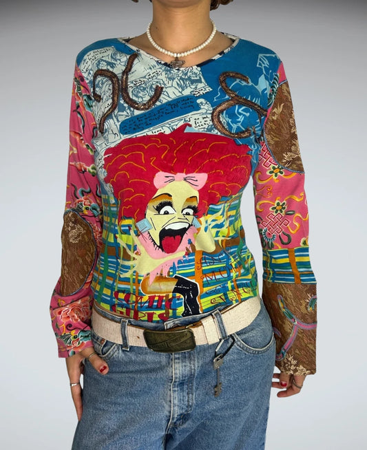 Y2K long sleeves top