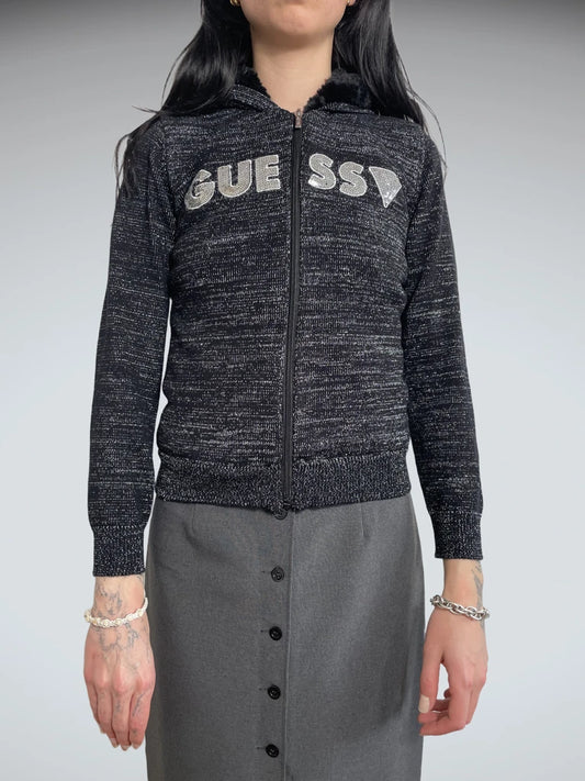 guess sweatshirt with fur (S)