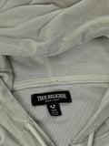 True Religion Beige Velour Zip Hoodie (M)