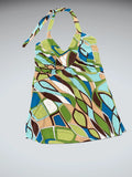 70s Retro Pattern Tunic Top (L)
