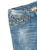 True Religion Light Wash Cutoff Denim Hotpants (S)