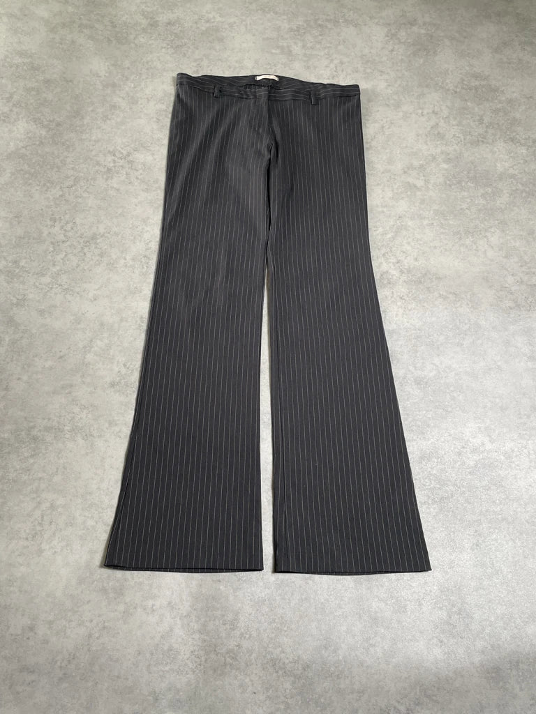 striped elegant pants (L)