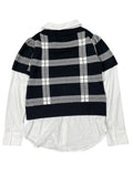 Rachel Zoe Checkered Black Sweater (XS)