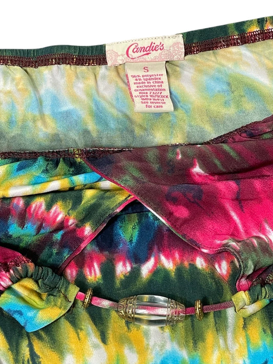Psychedelic Tie Dye Halter Top (S)