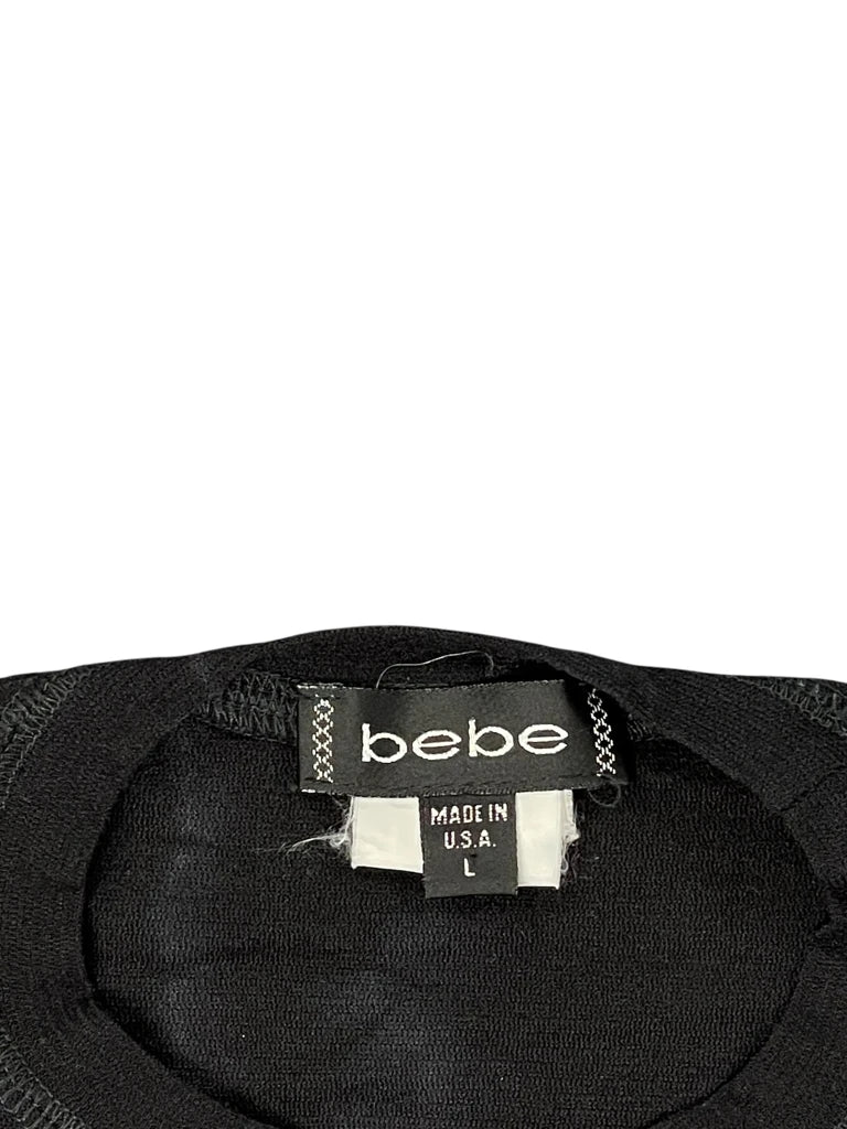 Bebe Washed Effect Black Y2K Top (L)
