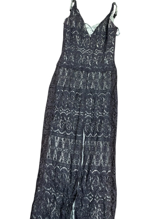 Blue Lace Maxi Evening Dress (XS)