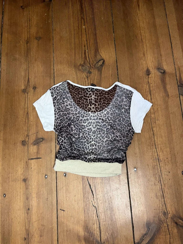 Leopard baby tee
