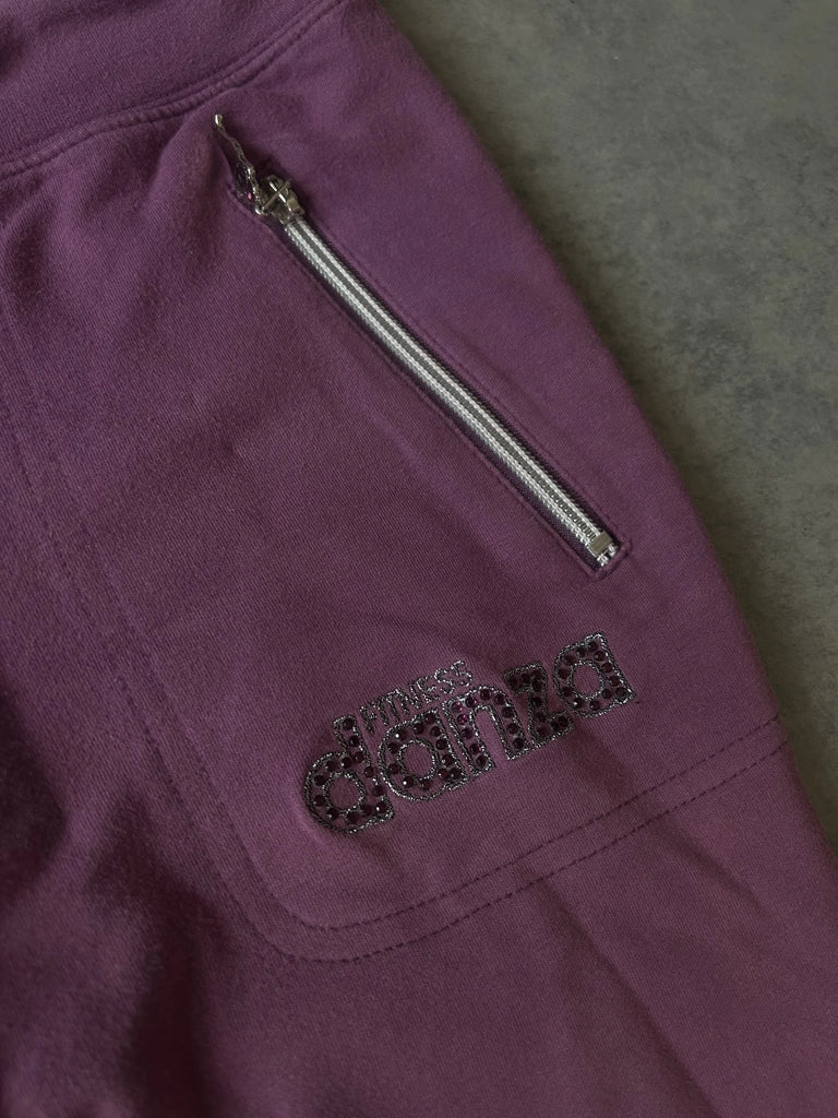 Y2K purple sweatpants (2-piece set)