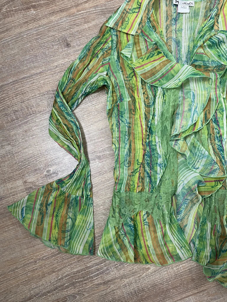 Green blouse
