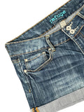 dark washed denim hotpants (M)