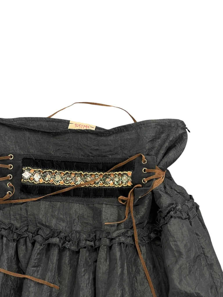 Noir Silhouette Long Skirt (XS)