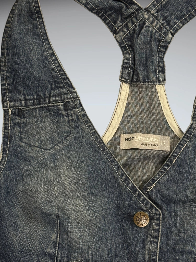 Hot Options Light Blue Denim Racerback Vest Women (M)