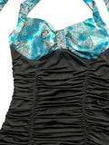 Light Blue Paisley Halter Top (S)