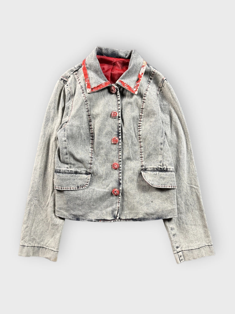 Light Blue Oversized Vintage Denim Jacket (M)