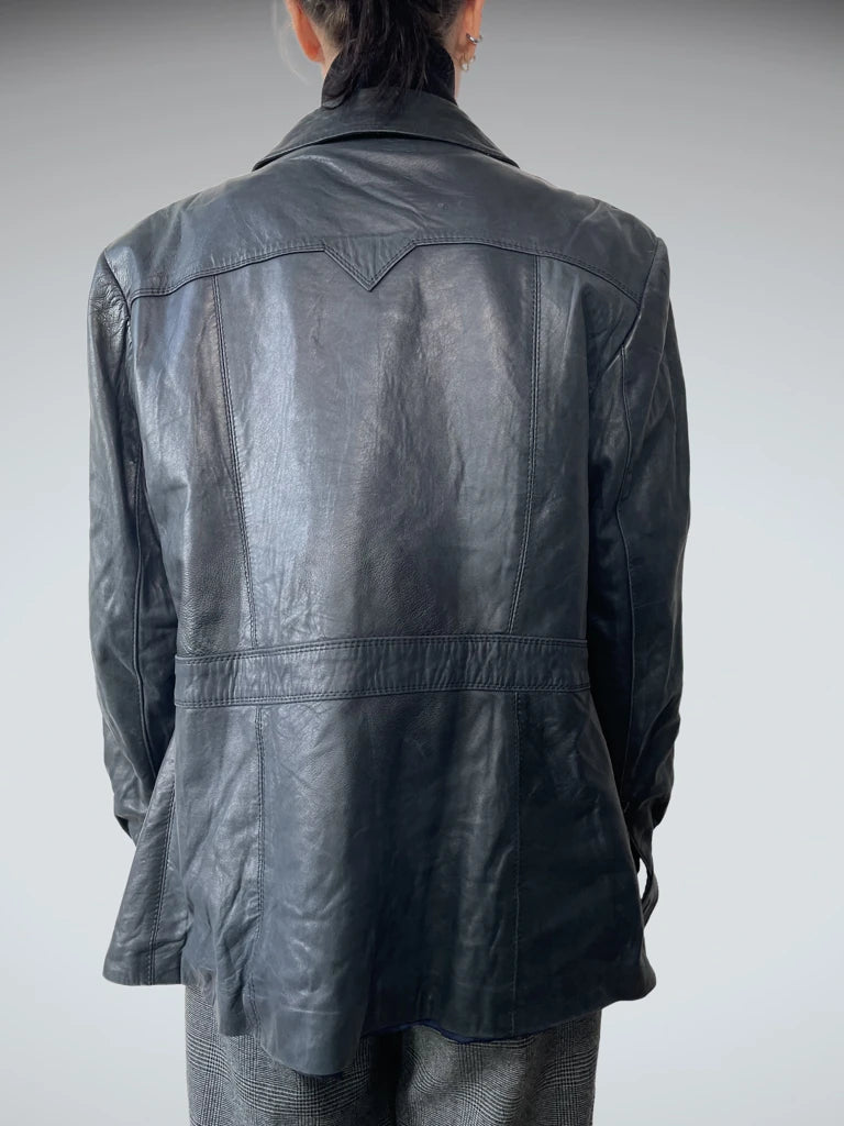 Black Leather Coat