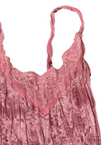 Rosé Pleated Lace Camisole (M)