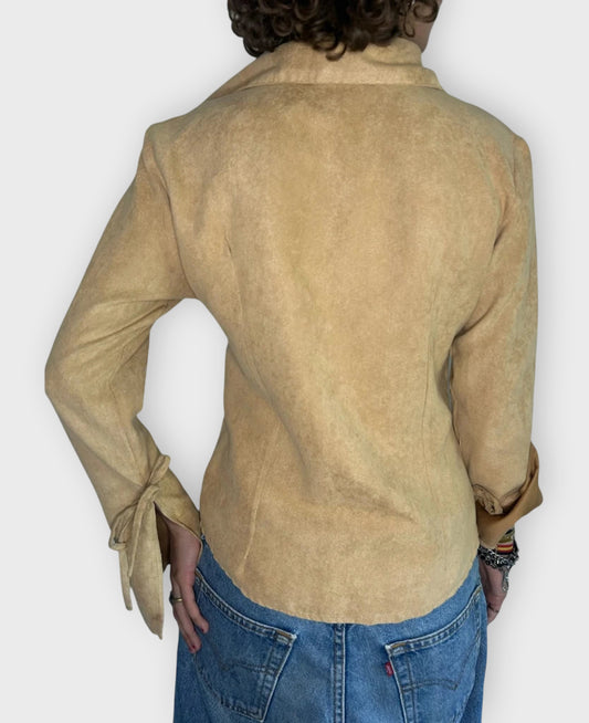 Beige Wide Sleeve Shirt (M)
