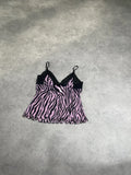 pink tiger print top (S)
