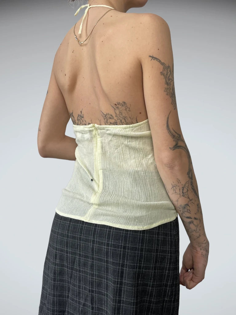 beach knit and cotton top