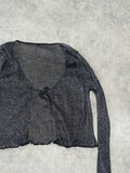 glitter mesh shrug