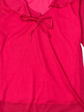Moa USA pink tie front bell sleeve top (S)