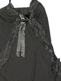 Sheer black lace lingerie top (XS)