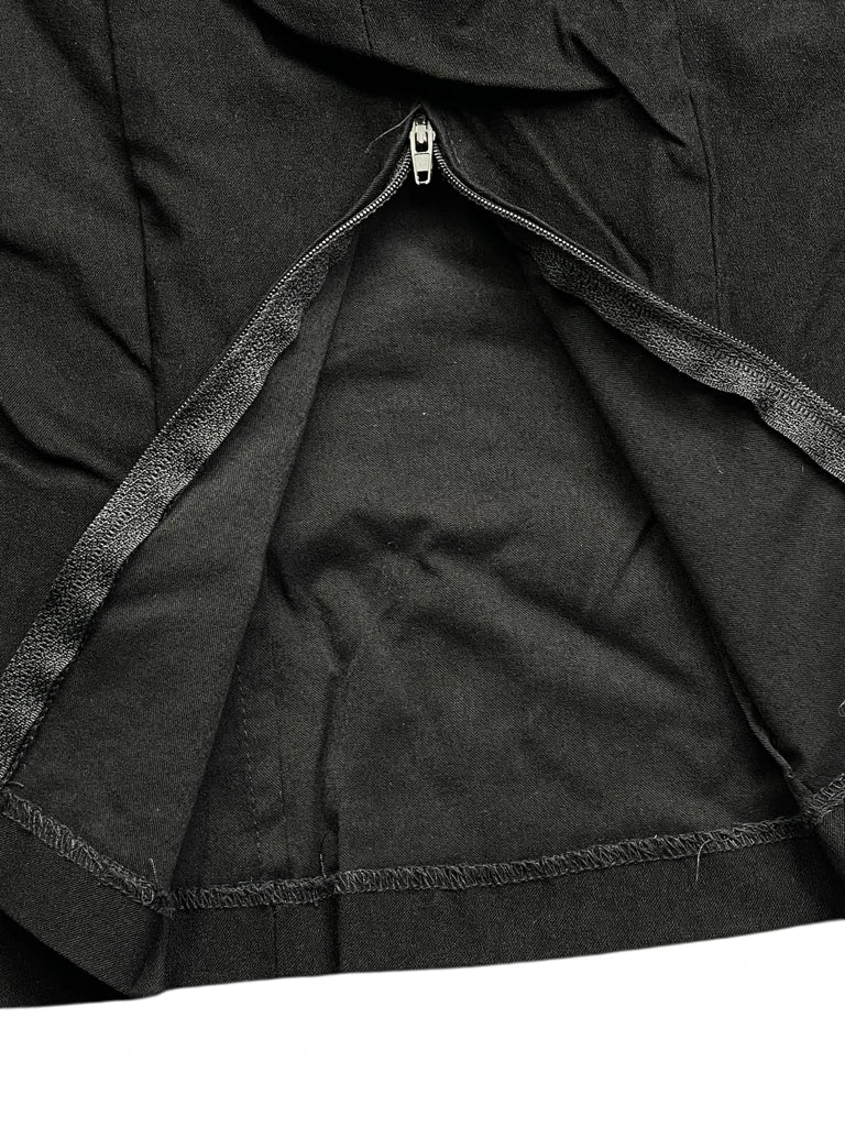 Black Zip Corset Top (S)