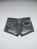 Free Culture Dark Wash Vintage Denim Hotpants (S)