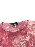 Boho Paisley Mesh Top (M)