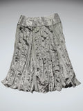 Silver Luxe Pleated Skirt (S)