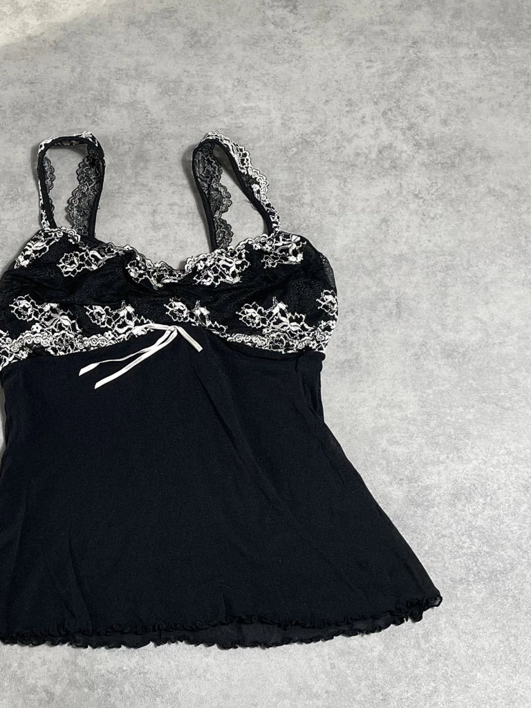 black lace top (S)