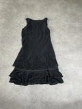 black dress with paillettes ((N/A) probably M)