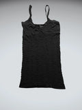 Black Textured Lace Cami Top (S)