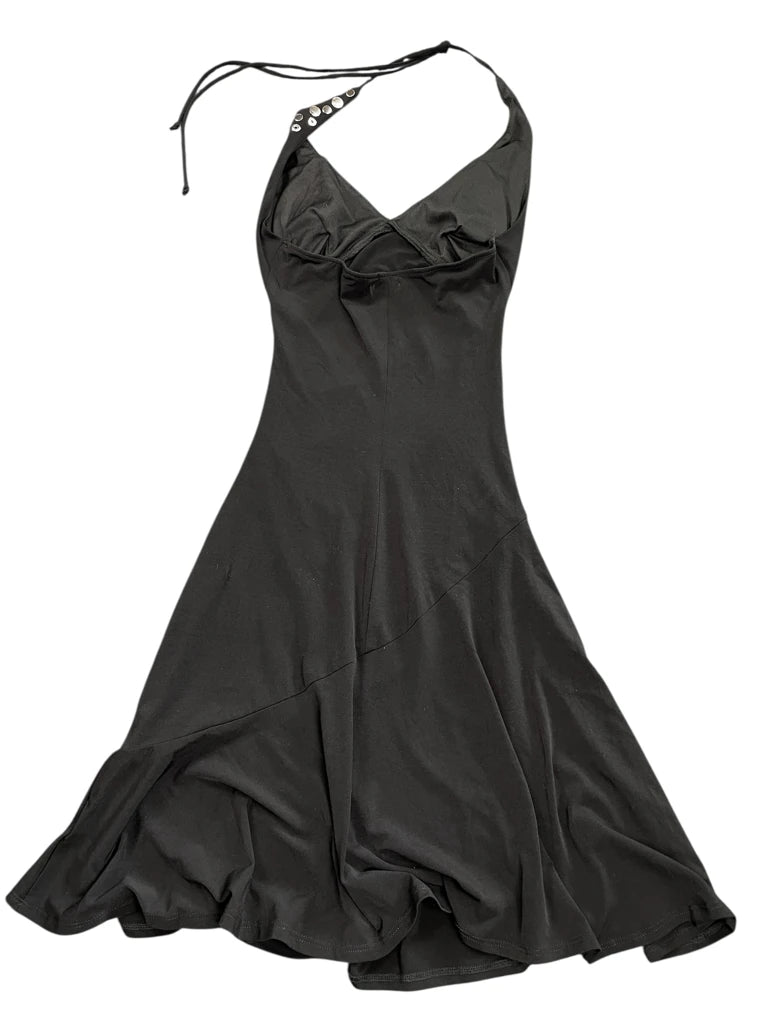 Ruby Rox Sleek Black Mini Dress (S)